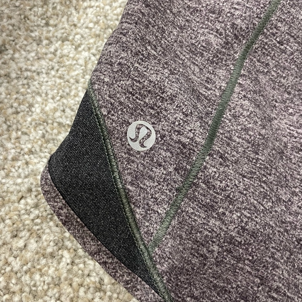 Lululemon Heathered Gray Hotty Hot shorts